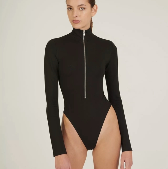 Marissa Webb Tops - Marissa Webb zip bodysuit XS EUC sold out